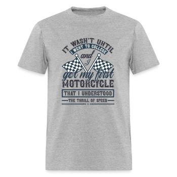 The thrill of speed - Men's T-Shirt - heather gray - Front - Jose (178cm)