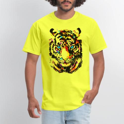 Cute Tiger Head Portrait Drawing - Tiger Eyes - Men's T-Shirt
