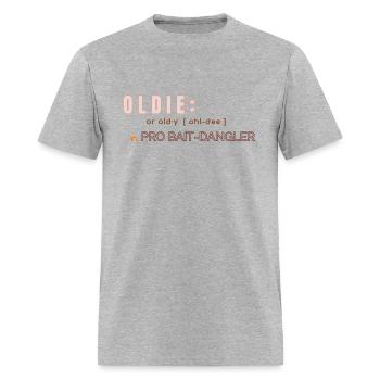 Oldie's Expert Bait Game - Men's T-Shirt - heather gray - Front - Jose (178cm)
