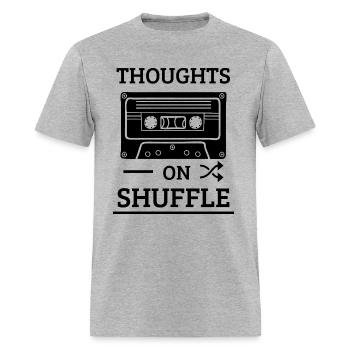 Thoughts on Shuffle - Men's T-Shirt - heather gray - Front - Jose (178cm)