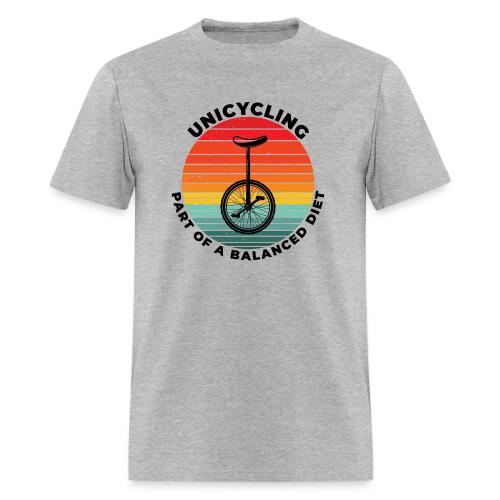 Unicycling Part of A Balanced Diet - Men's T-Shirt