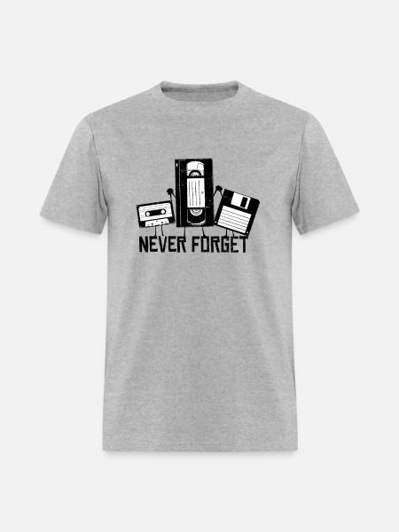 Never forget 90s 90s Never forget gift - Men's T-Shirt - heather gray
