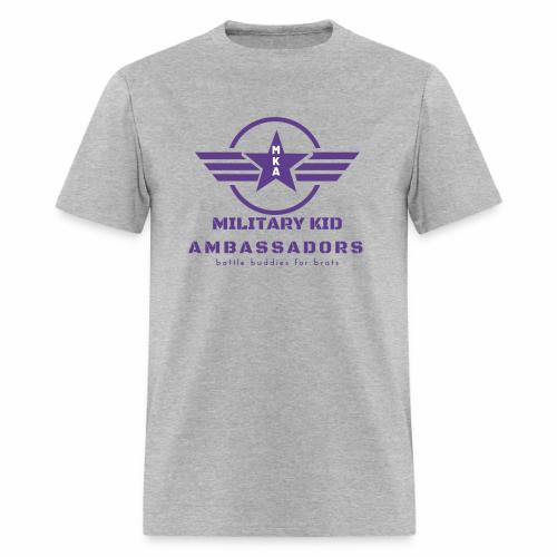 Military Kid Ambassador Purple Logo - Men's T-Shirt