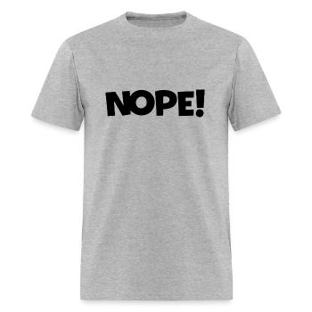 Nope - Men's T-Shirt - heather gray - Front - Jose (178cm)