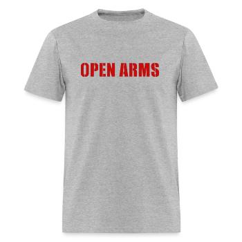 Open arms - Men's T-Shirt - heather gray - Front - Jose (178cm)