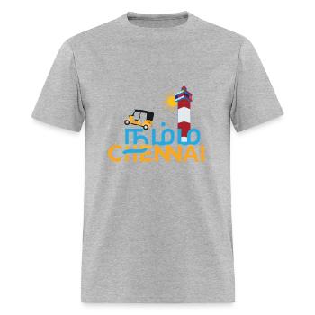 Namma Chennai Selfie Madras Tamil Tamil nadu - Men's T-Shirt - heather gray - Front - Jose (178cm)