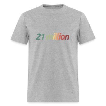 Twenty one million retro - Men's T-Shirt - heather gray - Front - Jose (178cm)