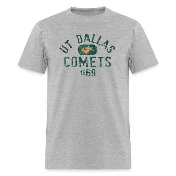 Texas Dallas Comets 1969 Vintage - Men's T-Shirt - heather gray - Front - Jose (178cm)