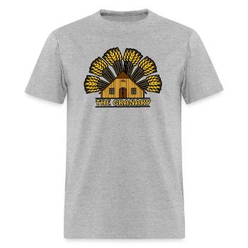 Granary color with grain arch above - Men's T-Shirt - heather gray - Front - Jose (178cm)