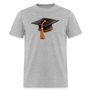 Graduation Cap Golden, Graduation Cap, graduate - Men's T-Shirt - heather gray - Front - Jose (178cm)