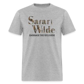 Safari Wilde Mossy Oak Camo - Men's T-Shirt - heather gray - Front - Jose (178cm)