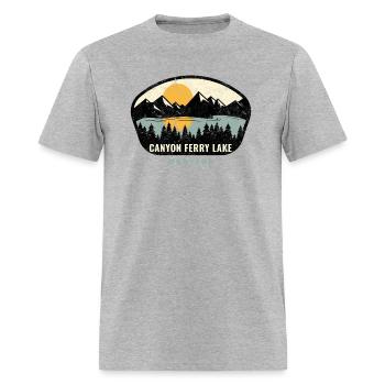 Canyon Ferry Lake Montana Mt Vacation - Men's T-Shirt - heather gray - Front - Jose (178cm)