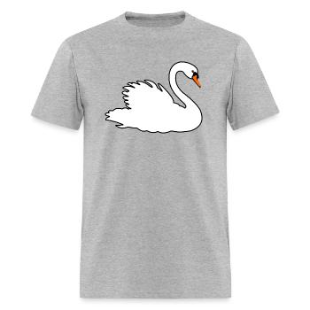 White swan - Men's T-Shirt - heather gray - Front - Jose (178cm)