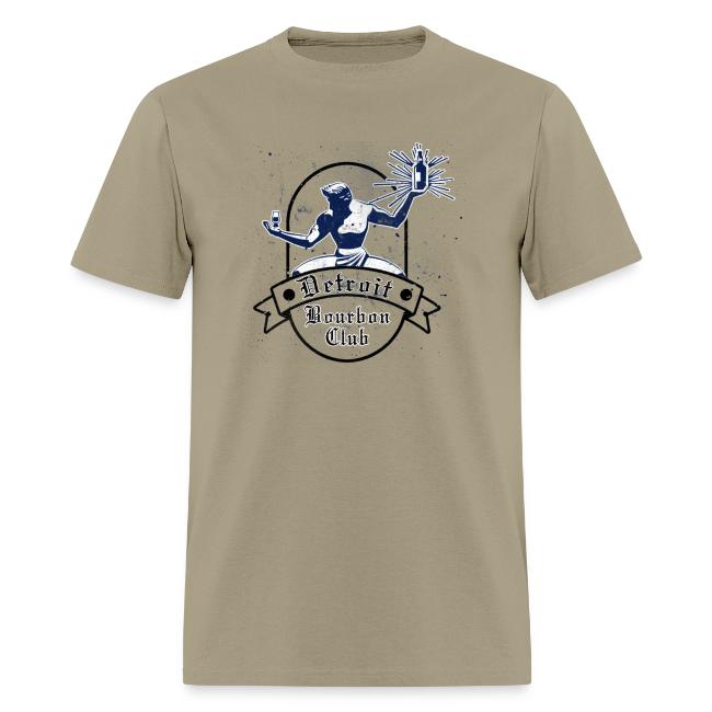 Distressed Blue Detroit Bourbon Club Logo