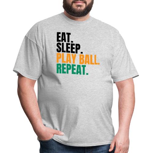 SABA PlayBall Eat Sleep Repeat Tee 5 - Men's T-Shirt