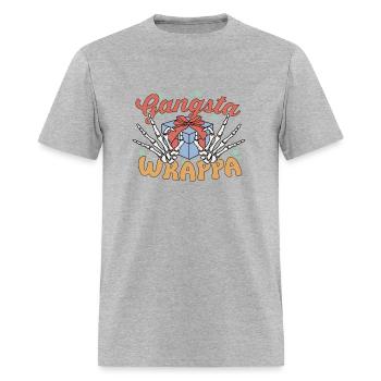 Gangsta Wrapper - T-shirt Homme - gris chiné - Devant - Jose (178cm)