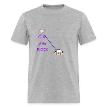 OUT of the FLOCK - Men's T-Shirt - heather gray - Front - Jose (178cm)