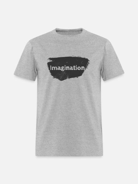 "Imagination" chalkboard - Men's T-Shirt - heather gray