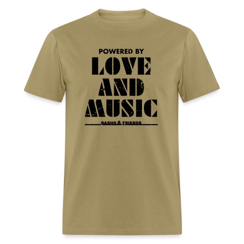 Powered by Love & Music - Men's T-Shirt