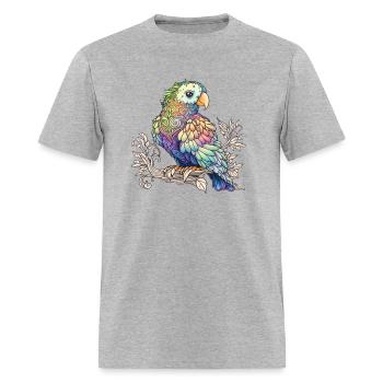 parrot - Men's T-Shirt - heather gray - Front - Jose (178cm)