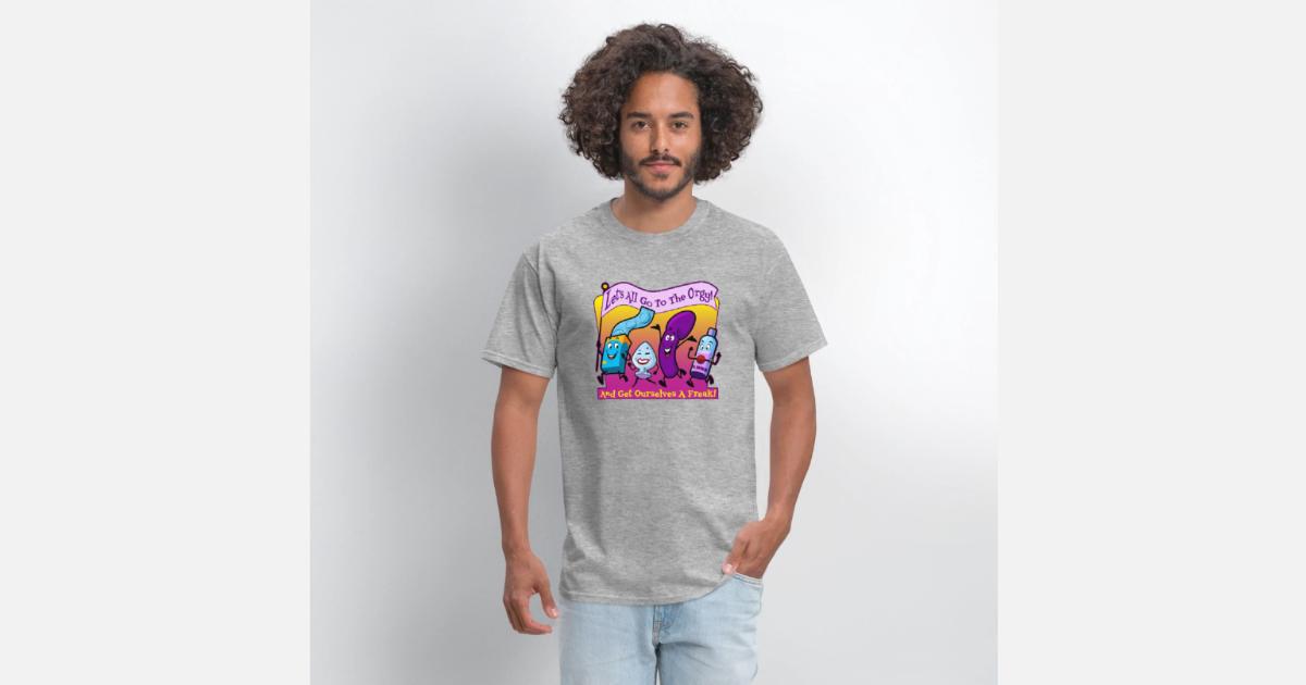 Let s All Go To The Orgy Funny Retro Adult Humor' Men's T-Shirt