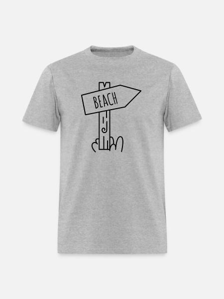 Going to the beach - Men's T-Shirt - heather gray