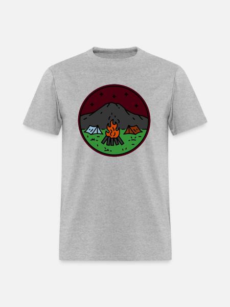 Night Bonfire - Men's T-Shirt - heather gray