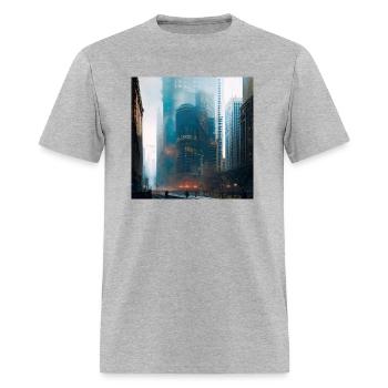 Original Windy City Chicago - Men's T-Shirt - heather gray - Front - Jose (178cm)