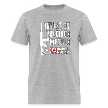 Invest in Precious Metals! - Men's T-Shirt - heather gray - Front - Jose (178cm)