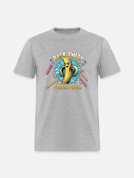Back Away Banana Breath - Men's T-Shirt - heather gray