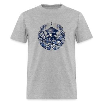 L’héritage du samouraï - T-shirt Homme - gris chiné - Devant - Jose (178cm)