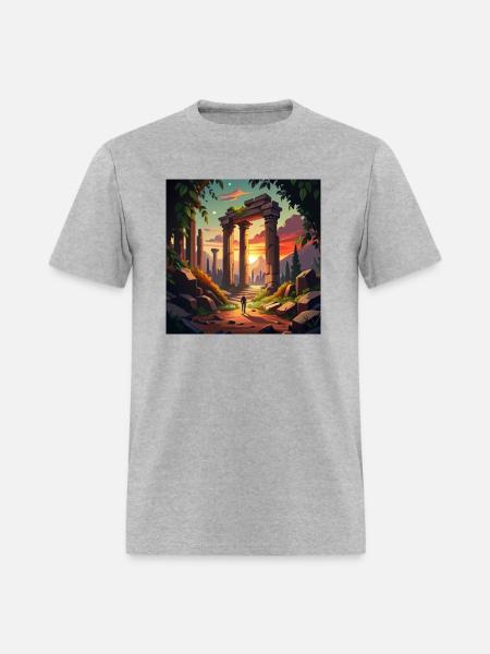 Exploring Ancient Ruins - Men's T-Shirt - heather gray