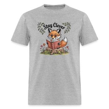 Stay Clever - Men's T-Shirt - heather gray - Front - Jose (178cm)