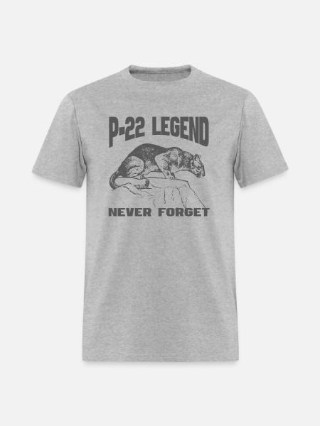 P22 MOUNTAIN LION SILVER LAKE NEVER FORGET - Men's T-Shirt - heather gray
