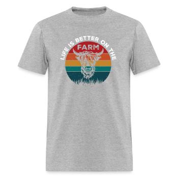 FARM - Men's T-Shirt - heather gray - Front - Jose (178cm)