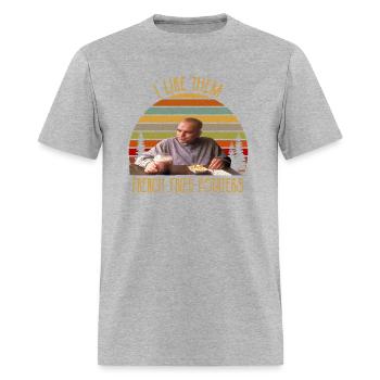 Karl Childers Shirt I Like French Fried Potaters - Men's T-Shirt - heather gray - Front - Jose (178cm)
