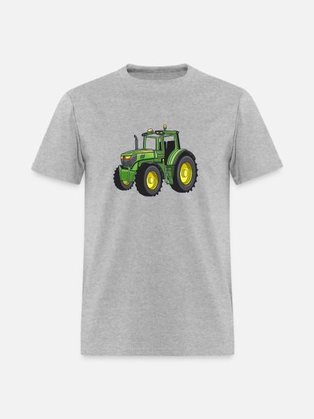 Tractors for the farmer, on the farm tractor - Men's T-Shirt - heather gray