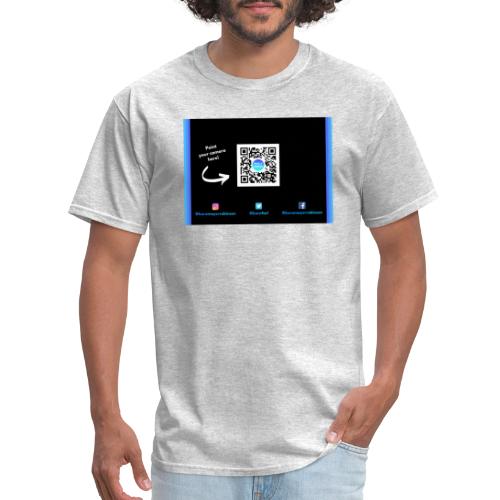 QR Code + Social Media Tags - Men's T-Shirt