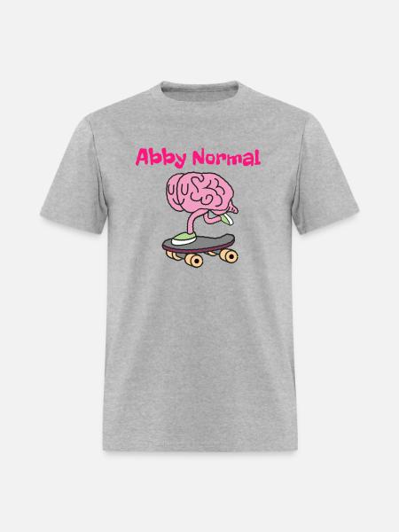 Abby Normal Brainskating - Men's T-Shirt - heather gray