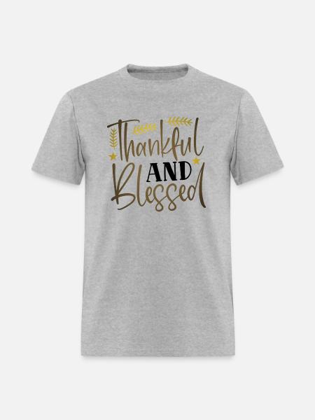 thankful - Men's T-Shirt - heather gray