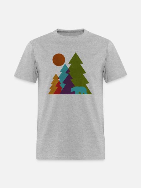 Pine Trees - Men's T-Shirt - heather gray