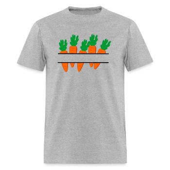 Carrots text logo banner carrots - Men's T-Shirt - heather gray - Front - Jose (178cm)