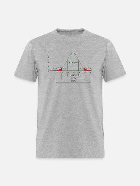 Normal distribution - Men's T-Shirt - heather gray