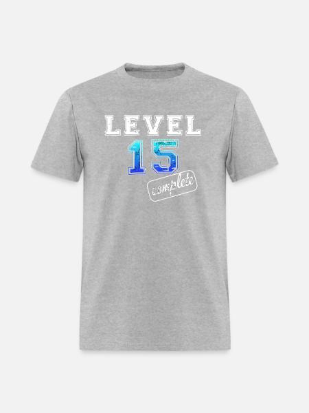 15Th Birthday Gifts For 15 Years Old Boy Gift Tee - Men's T-Shirt - heather gray