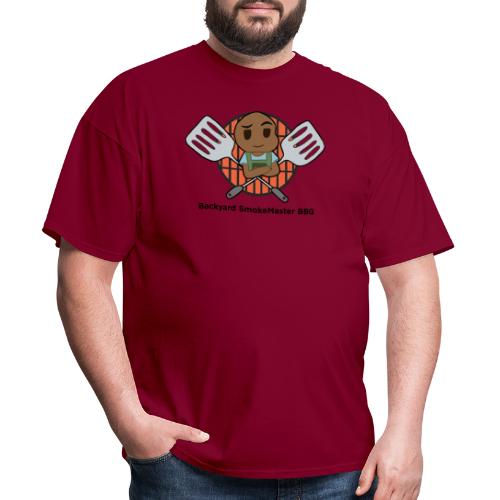 Backyard SmokeMaster BBQ Logo - Men's T-Shirt