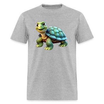 cute turtle - Men's T-Shirt - heather gray - Front - Jose (178cm)