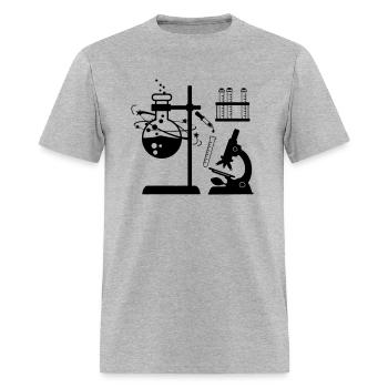 Laboratory research - Men's T-Shirt - heather gray - Front - Jose (178cm)
