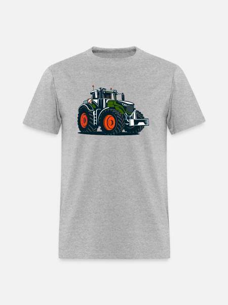 Tractors for the farmer, on the farm - Men's T-Shirt - heather gray