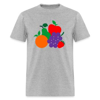 Fruit logo dietician - Men's T-Shirt - heather gray - Front - Jose (178cm)