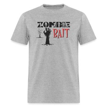 ZOMBIE BAIT funny zombie loversmerch apparel - Men's T-Shirt - heather gray - Front - Jose (178cm)